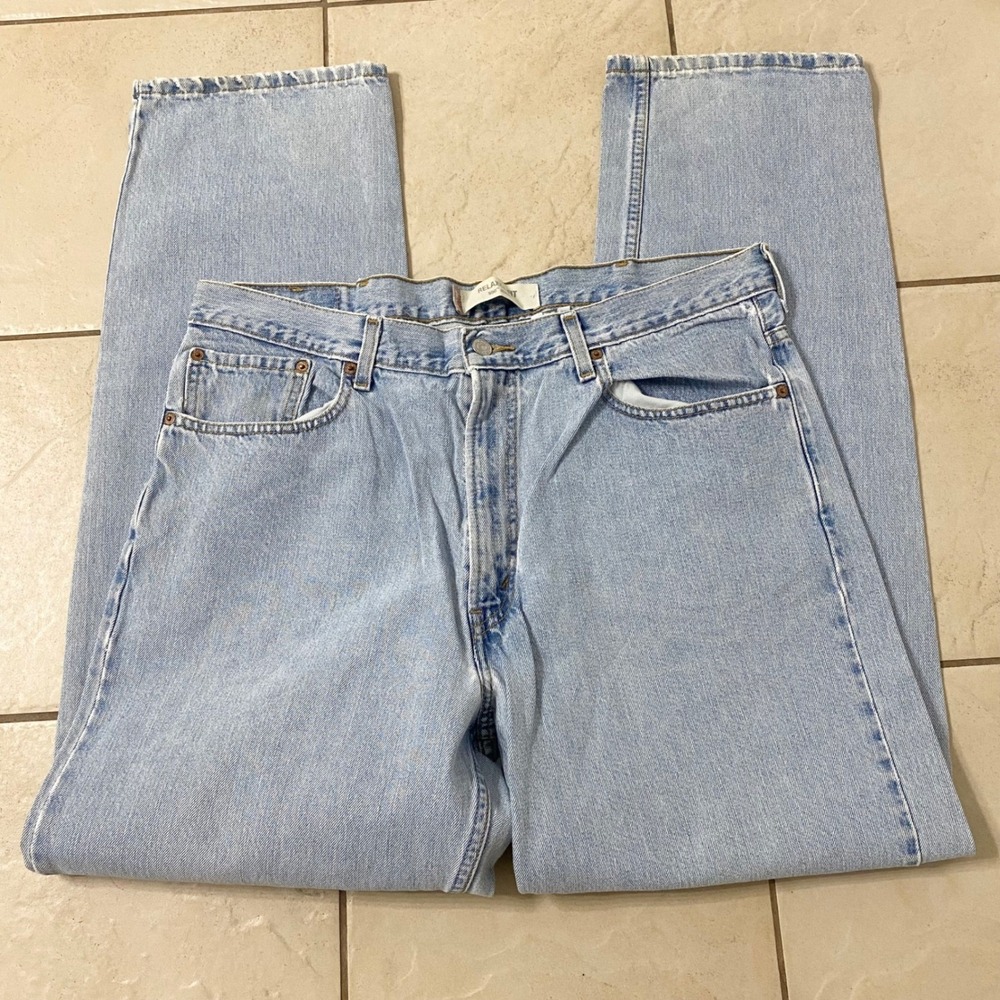 Levi Strauss 550 Relaxed Fit Mens Light Wash‎ Denim Jeans W38 L34